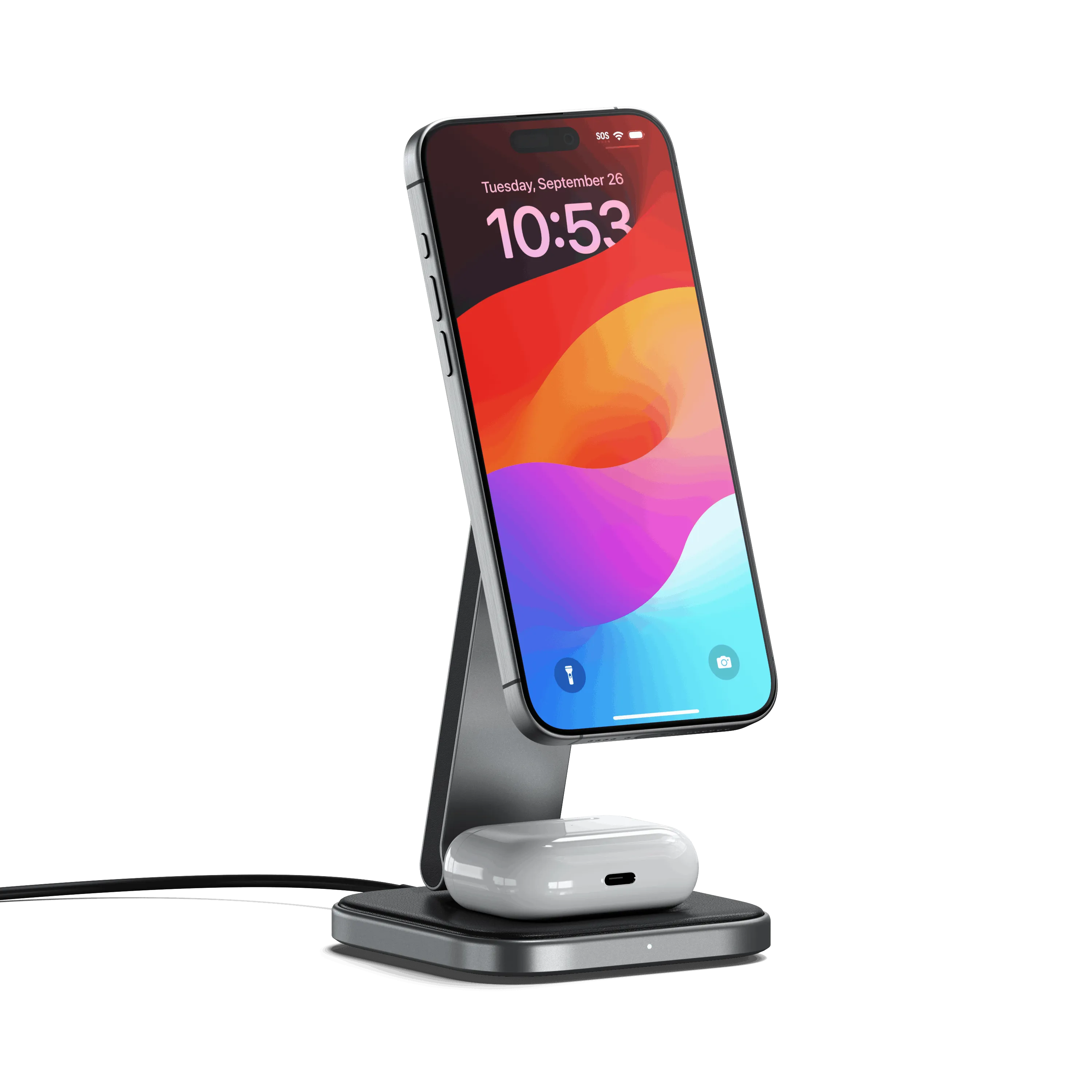 2-in-1 Foldable Qi2 Wireless Charging Stand