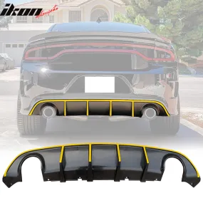 2015-2023 Dodge Charger SRT V3 Rear Diffuser with Reflective Tape PP