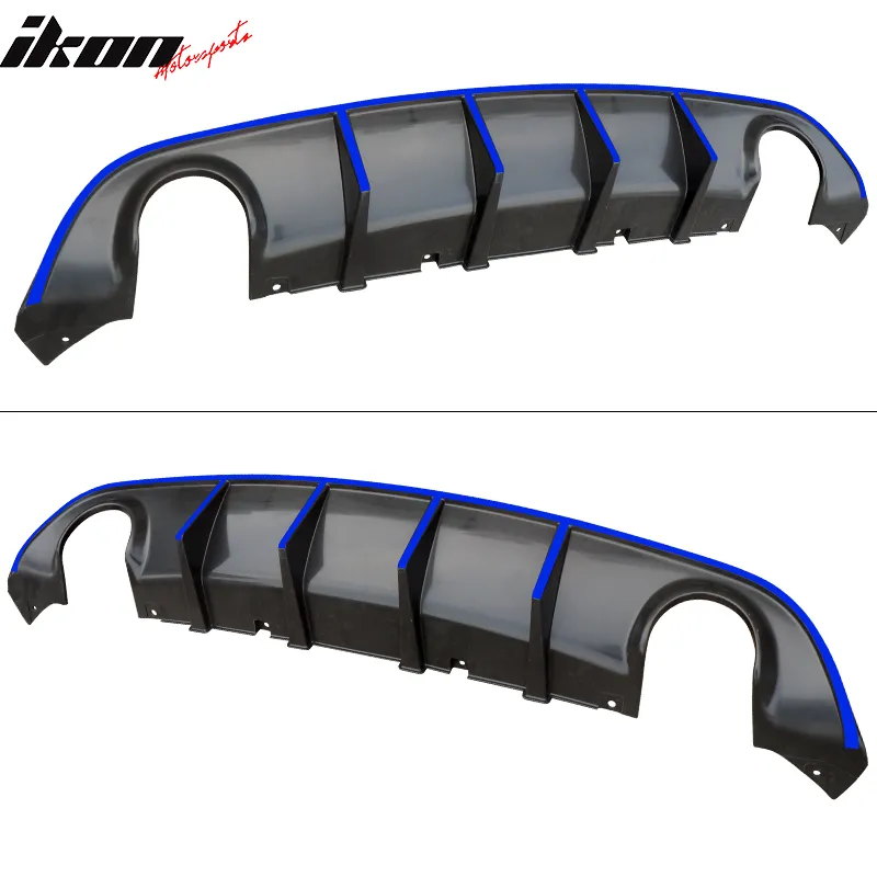 2015-2023 Dodge Charger SRT V3 Rear Diffuser with Reflective Tape PP