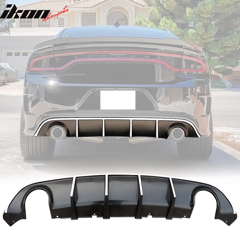 2015-2023 Dodge Charger SRT V3 Rear Diffuser with Reflective Tape PP