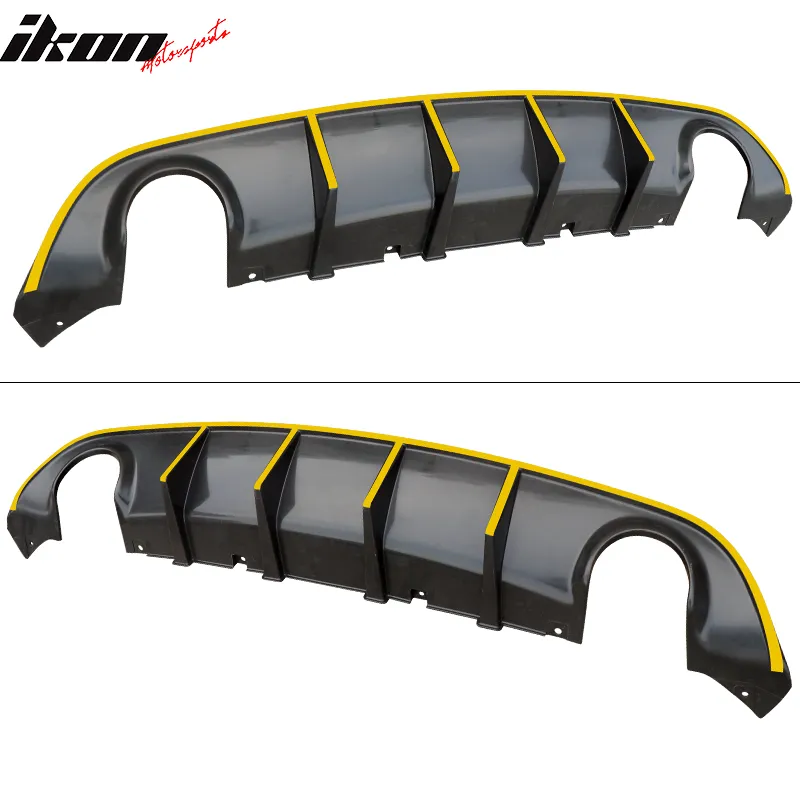 2015-2023 Dodge Charger SRT V3 Rear Diffuser with Reflective Tape PP