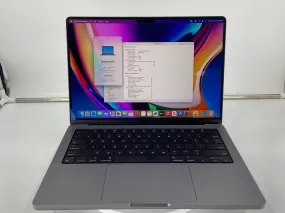 2021 Apple MacBook Pro 14" XDR Apple M1 MAX chip 10-core CPU/32-core GPU 4TB SSD 64GB macOS Sequoia