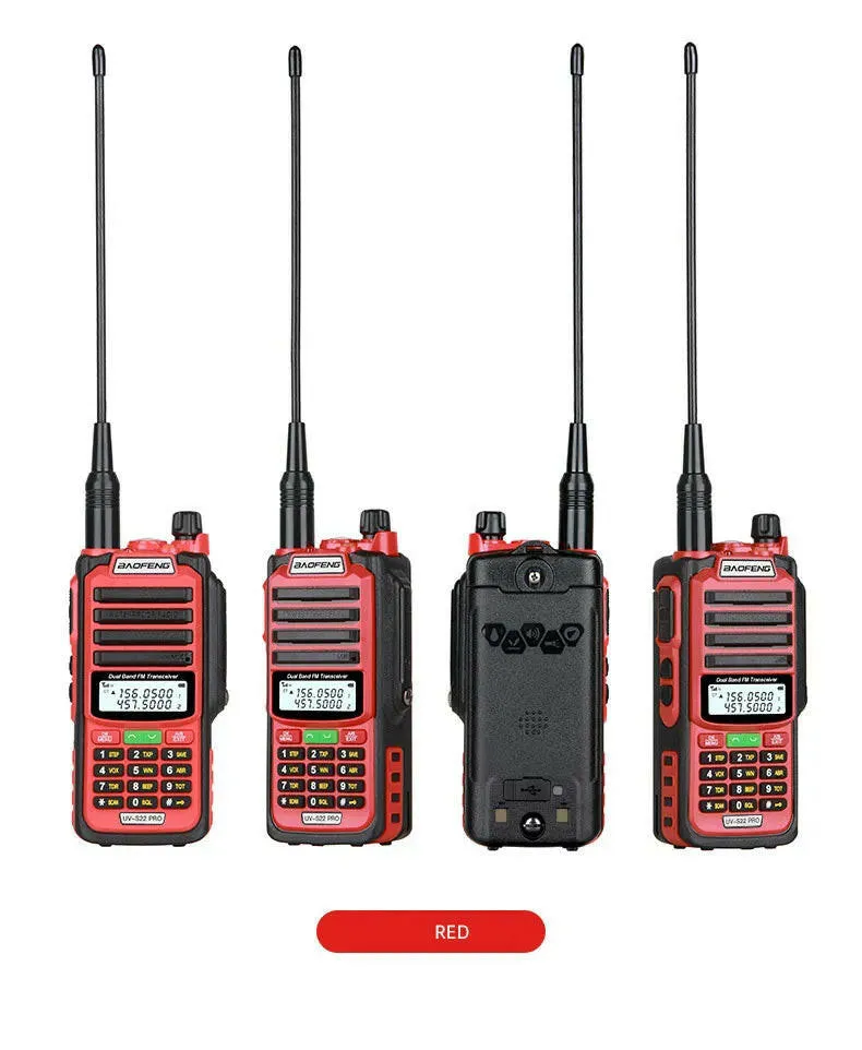 2023 Baofeng UV-S22 Pro Walkie Talkie Waterproof IP68 Type-c Charger Powerful UHF VHF Long Range Ham CB Radio Upgrade UV-9R Plus