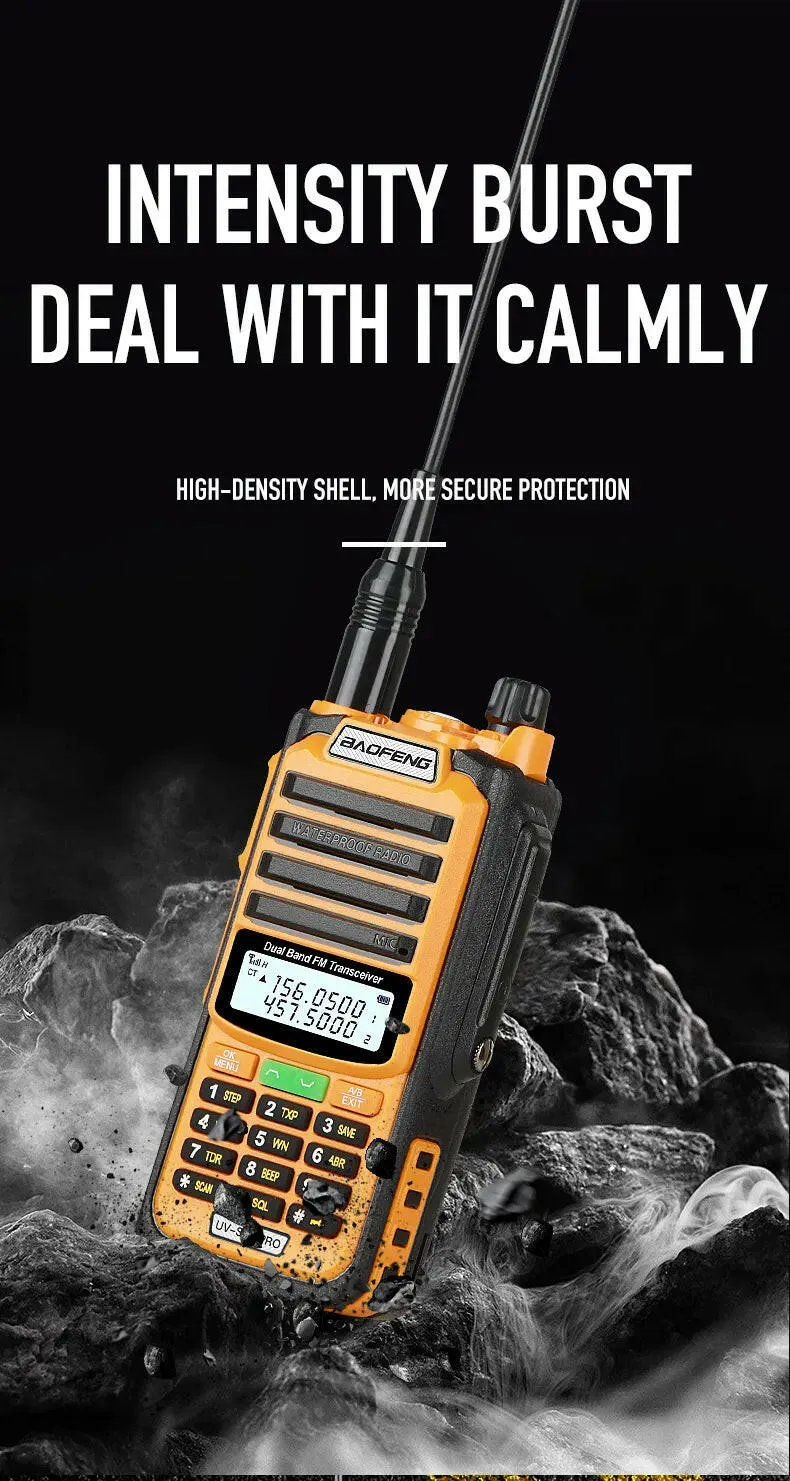 2023 Baofeng UV-S22 Pro Walkie Talkie Waterproof IP68 Type-c Charger Powerful UHF VHF Long Range Ham CB Radio Upgrade UV-9R Plus