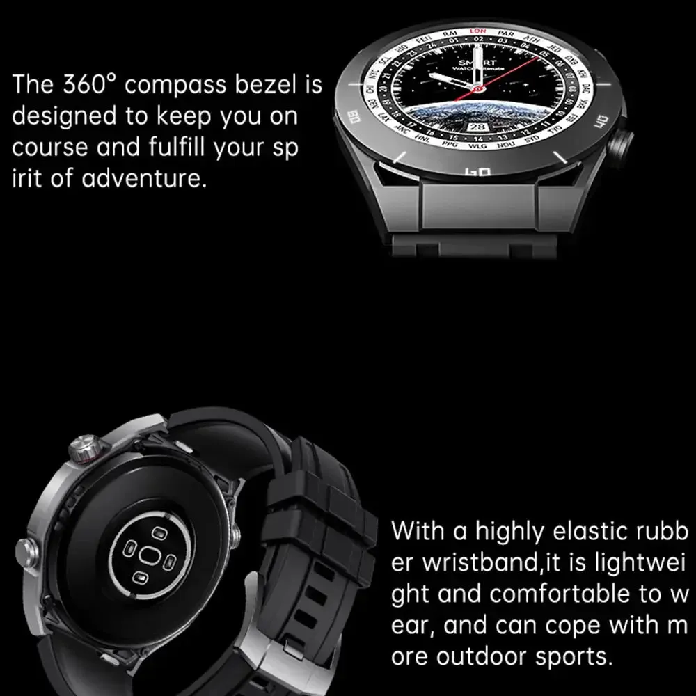 2024 New GPS Smartwatch Bluetooth Call Message Reminder Heart Rate Monitor Sports Smartwatch Men Women Android IOS Watch Gift