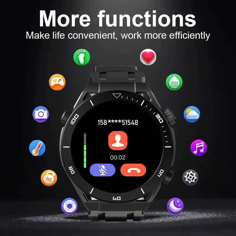 2024 New GPS Smartwatch Bluetooth Call Message Reminder Heart Rate Monitor Sports Smartwatch Men Women Android IOS Watch Gift