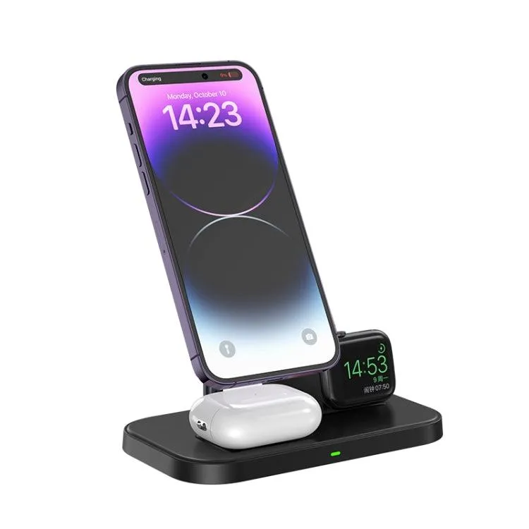 3-in-1 Magnetic Wireless Charging Station with Phone Holder