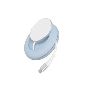 5ft Magnetic Charging Cable compatible with MagSafe® with Smart Management - Arctic Blue