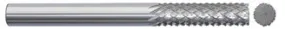 780-001040: 3/16 in. Dia., 5/8 in. Length Of Cut, 2 in. Overall Length Carbide Router Mill; Diamond Cut, Style A- No End Cut, BRIGHT, USA