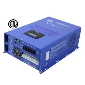 Aims Power - 12000 Watt Pure Sine Inverter Charger ETL Listed - 48 VDC 120/240 VAC 50/60Hz - PICOGLF120W48V240VS