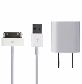 Apple 30 Pin to USB Travel Charger-MA591G (White) *