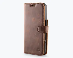 Apple iPhone 16 - Vintage Leather Wallet