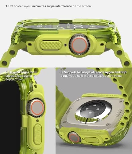 Apple Watch Ultra 2/1 Fusion Bumper Double-Layer Case  - Neon Green