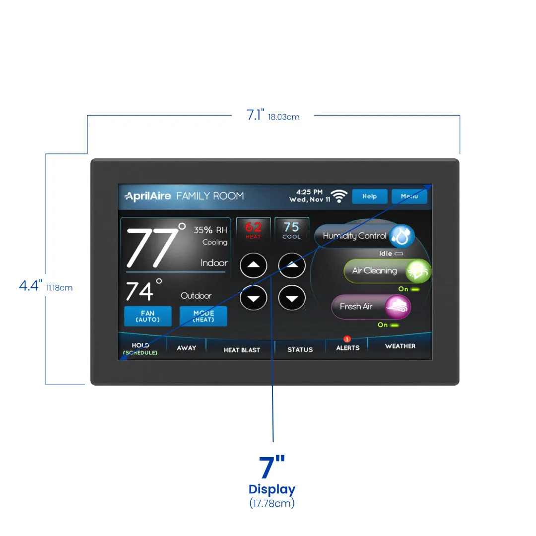 AprilAire 8920W Wi-Fi Programmable Color Touch Screen, Indoor Air Quality Thermostat, Works with Amazon Alexa and Google Assistant