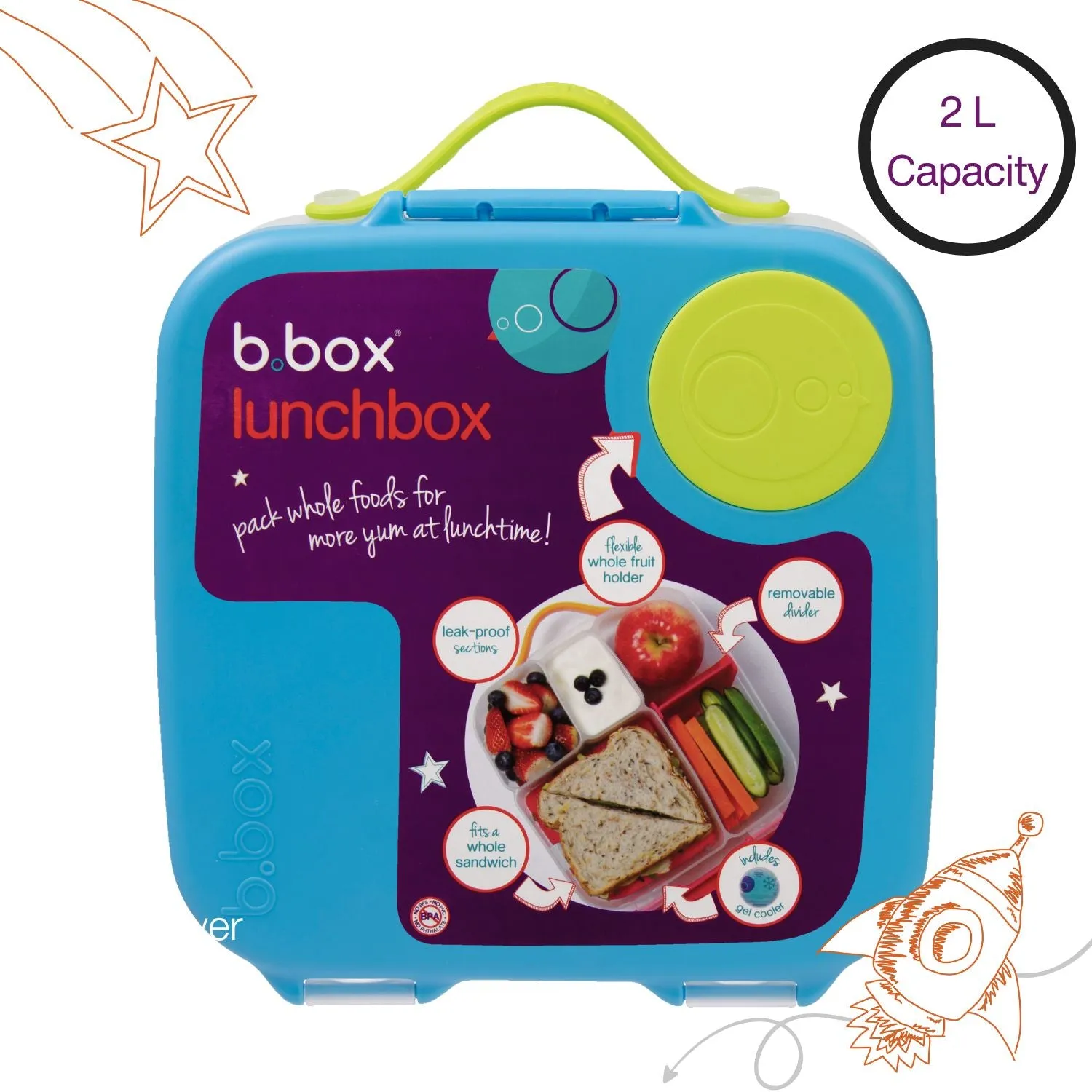 B.Box Lunch Box - Ocean Breeze Blue Green