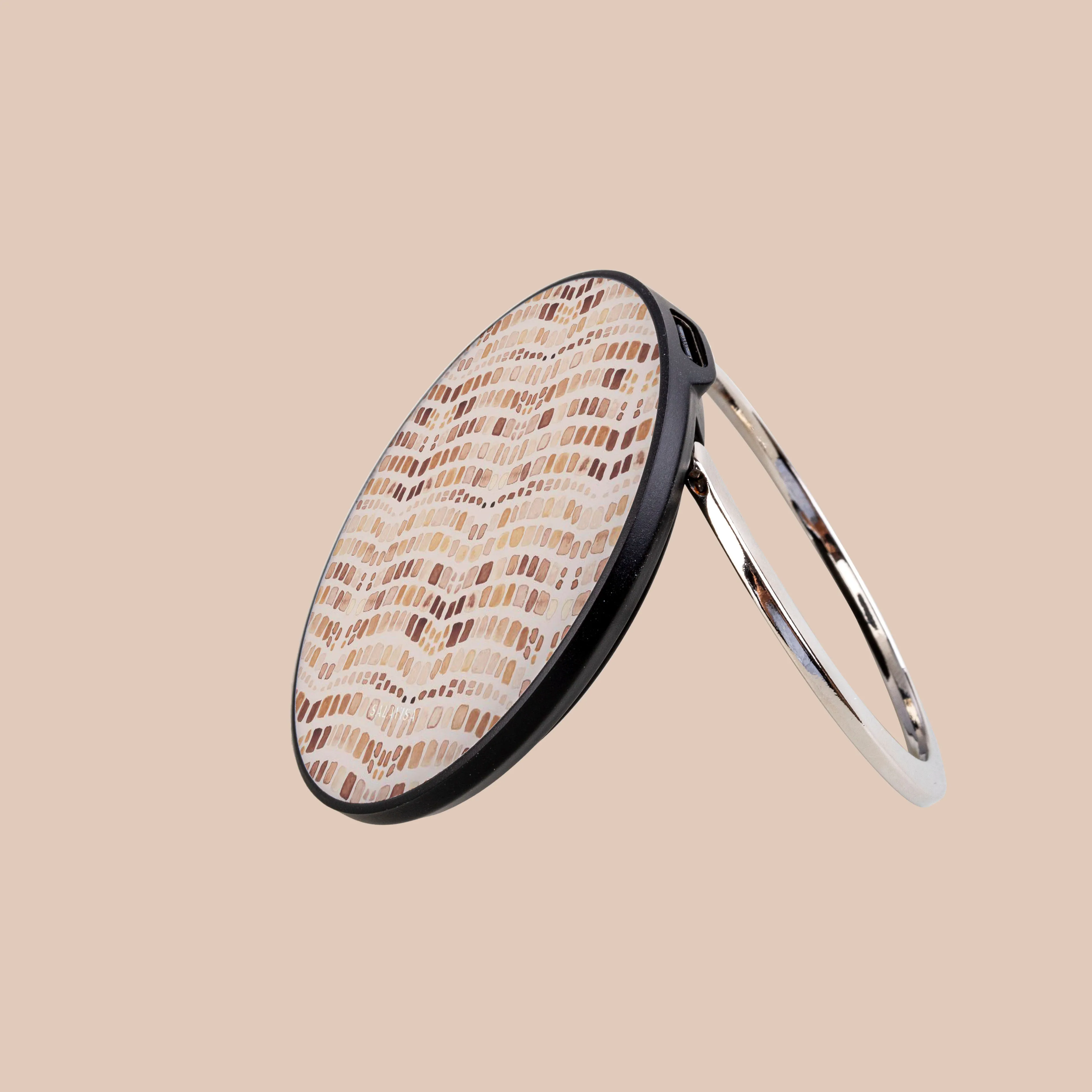 Beige Watercolor Safari Wireless Charger