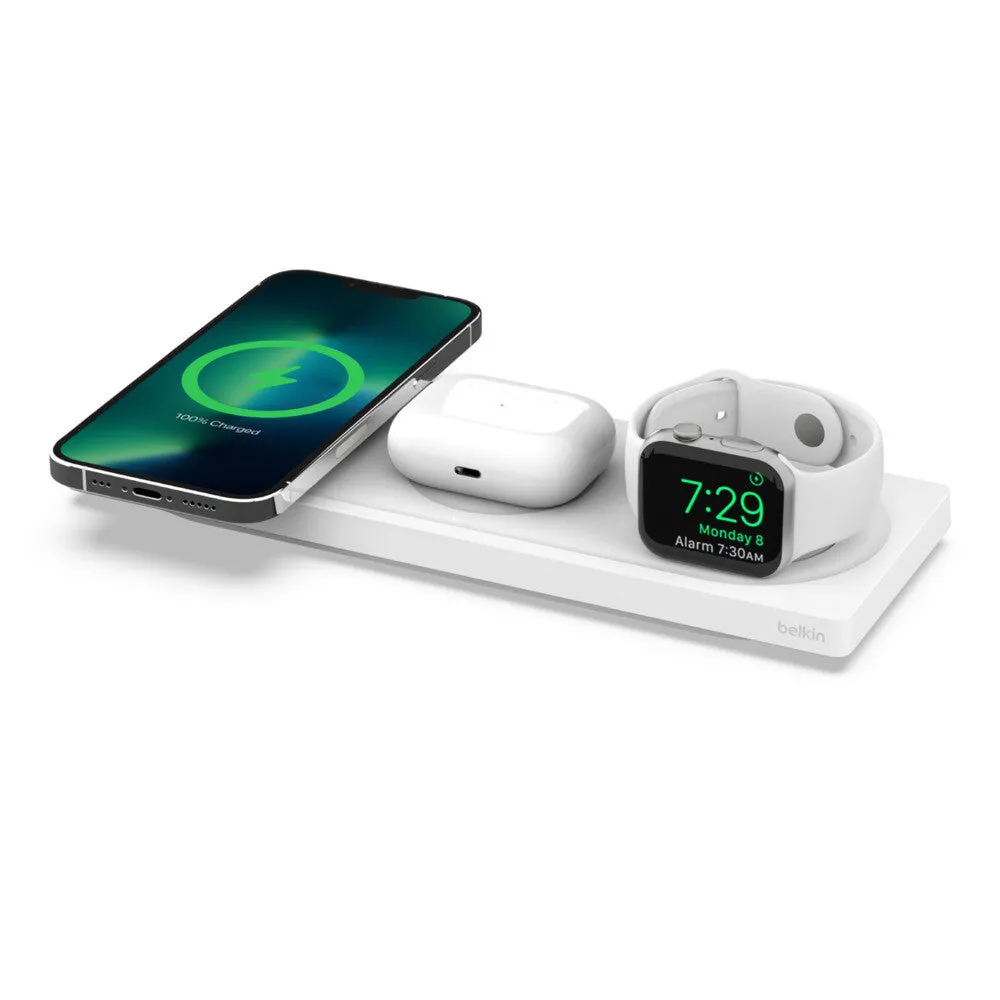 Belkin WIZ016myWH Headphones, Smartphone, Smartwatch White Wireless charging Fast charging Indoor