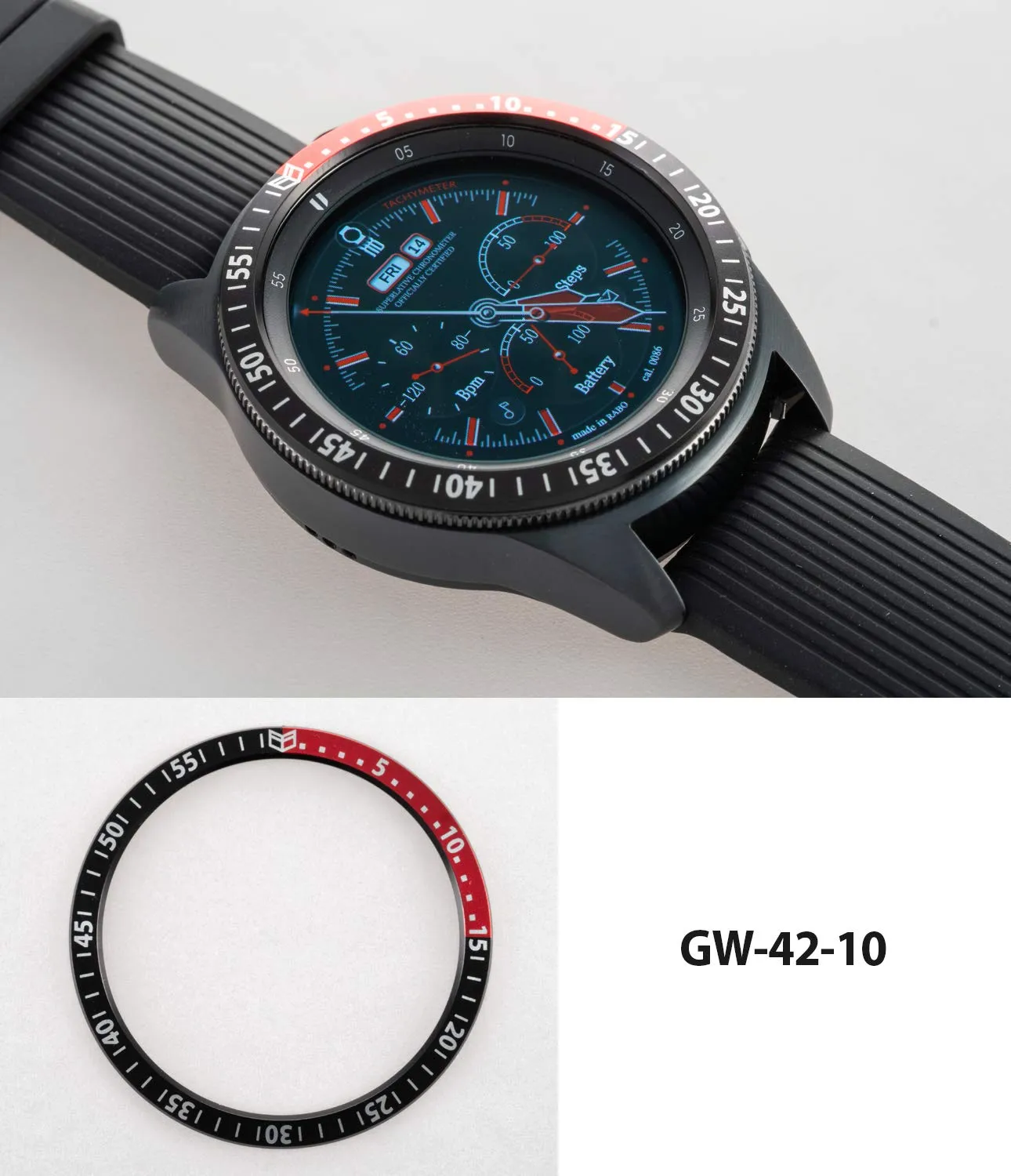 Bezel Styling for Galaxy Watch [42mm]  -  GW-42-10  [Stainless Steel]