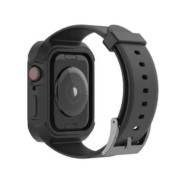 Black TPU Apple Watch Strap   Case 黑色塑膠 Apple 錶帶   保護殼 KCWATCH1197