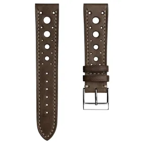 Boutsen Cavallo Racing Handmade Leather Watch Strap - Cacao