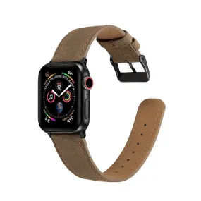 Brown Genuine Leather Apple Watch Band 棕色真皮Apple 錶帶