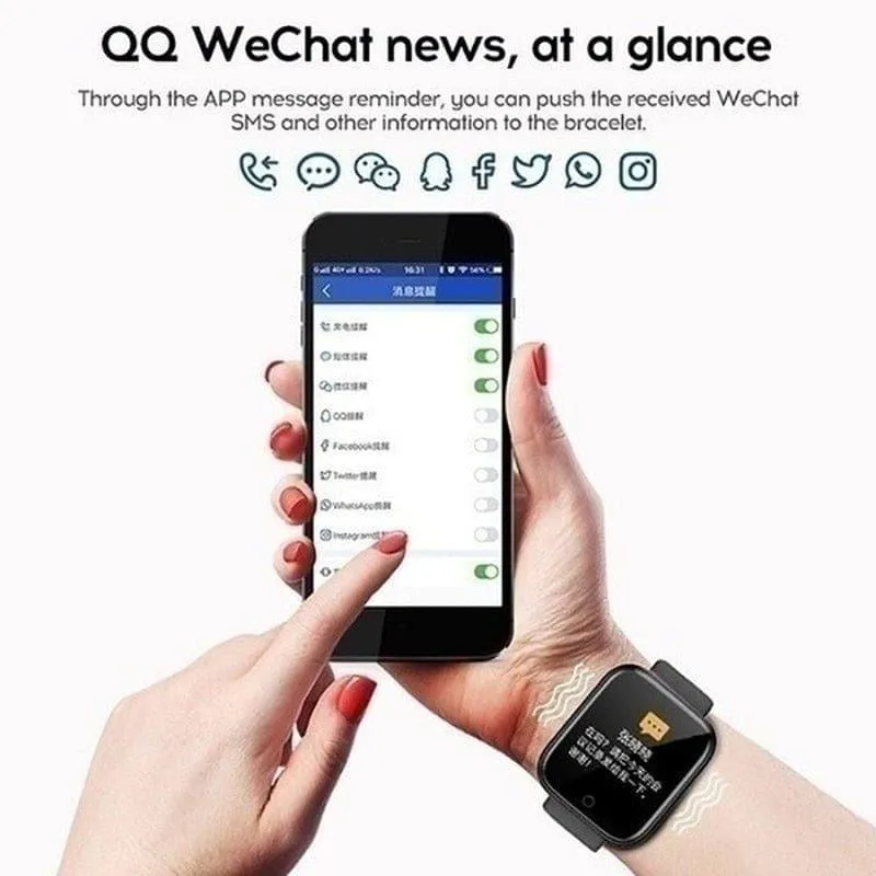 D20 Smart Watch Men Sport Fitness Tracker Blood Pressure  Heart Rate  Monitor Y68 Women Bracelet For Android IOS Xiaomi Kids