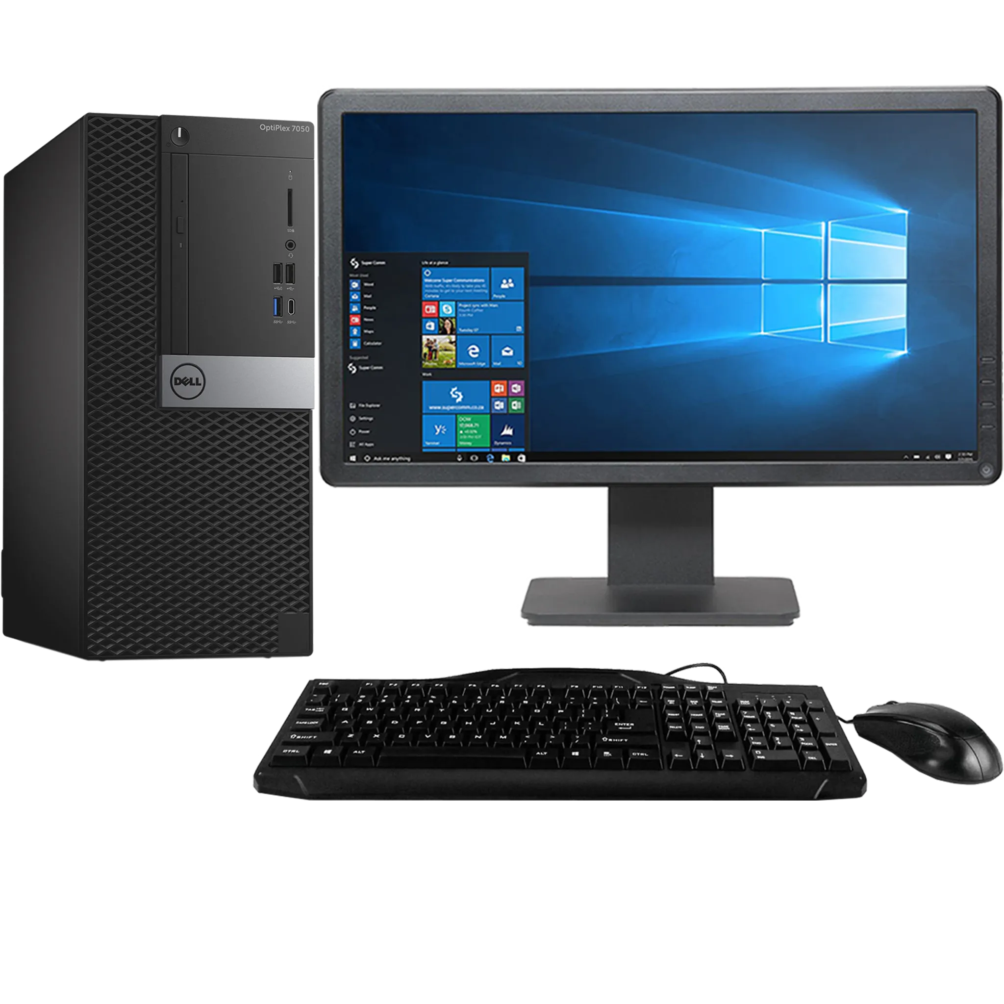 Dell OptiPlex 7050 Intel i5, 7th Gen Tower PC with 20" Monitor