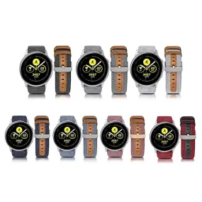 Denim & Leather Watch Straps Compatible with the Garmin Vivomove 3