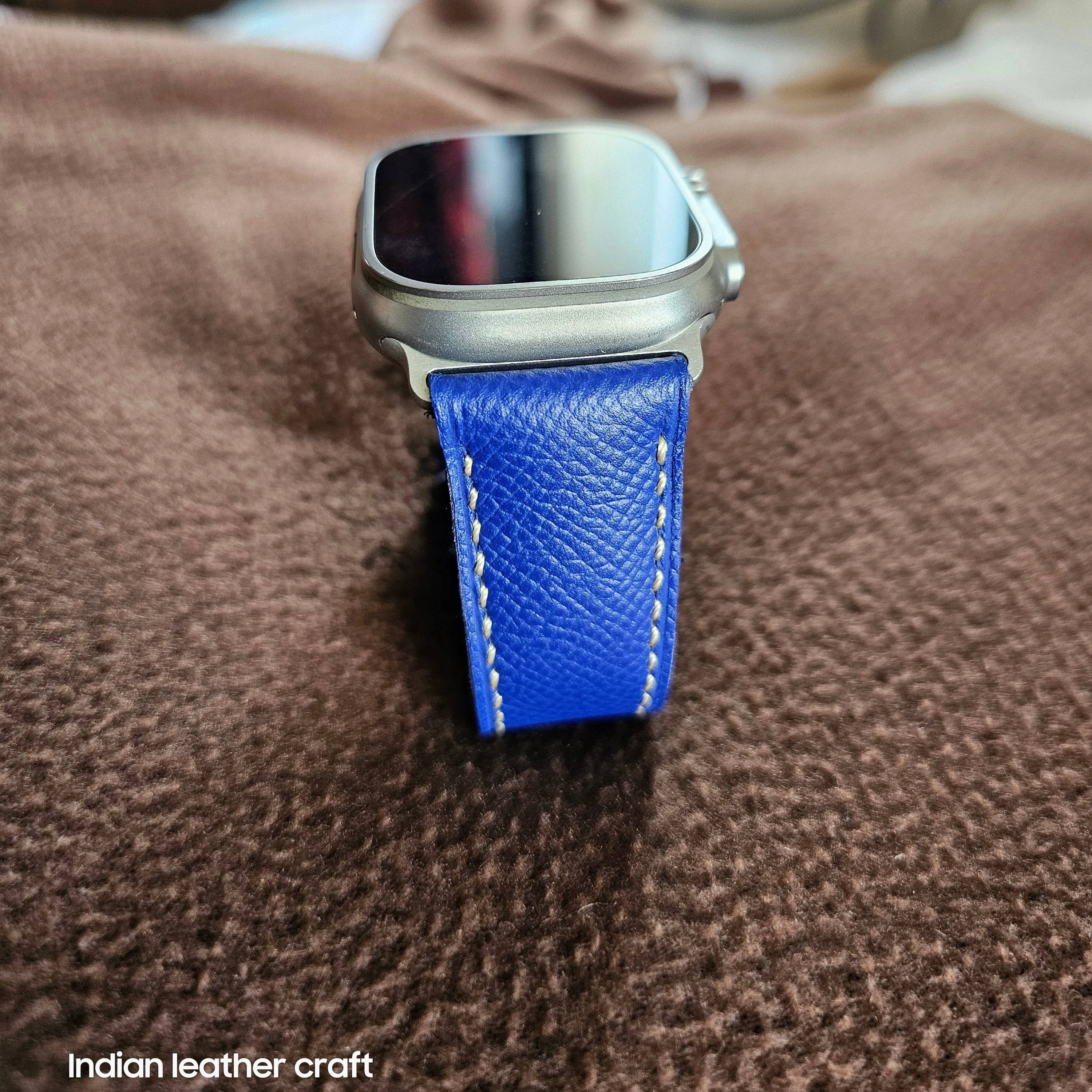 Epsom leather apple watch bands