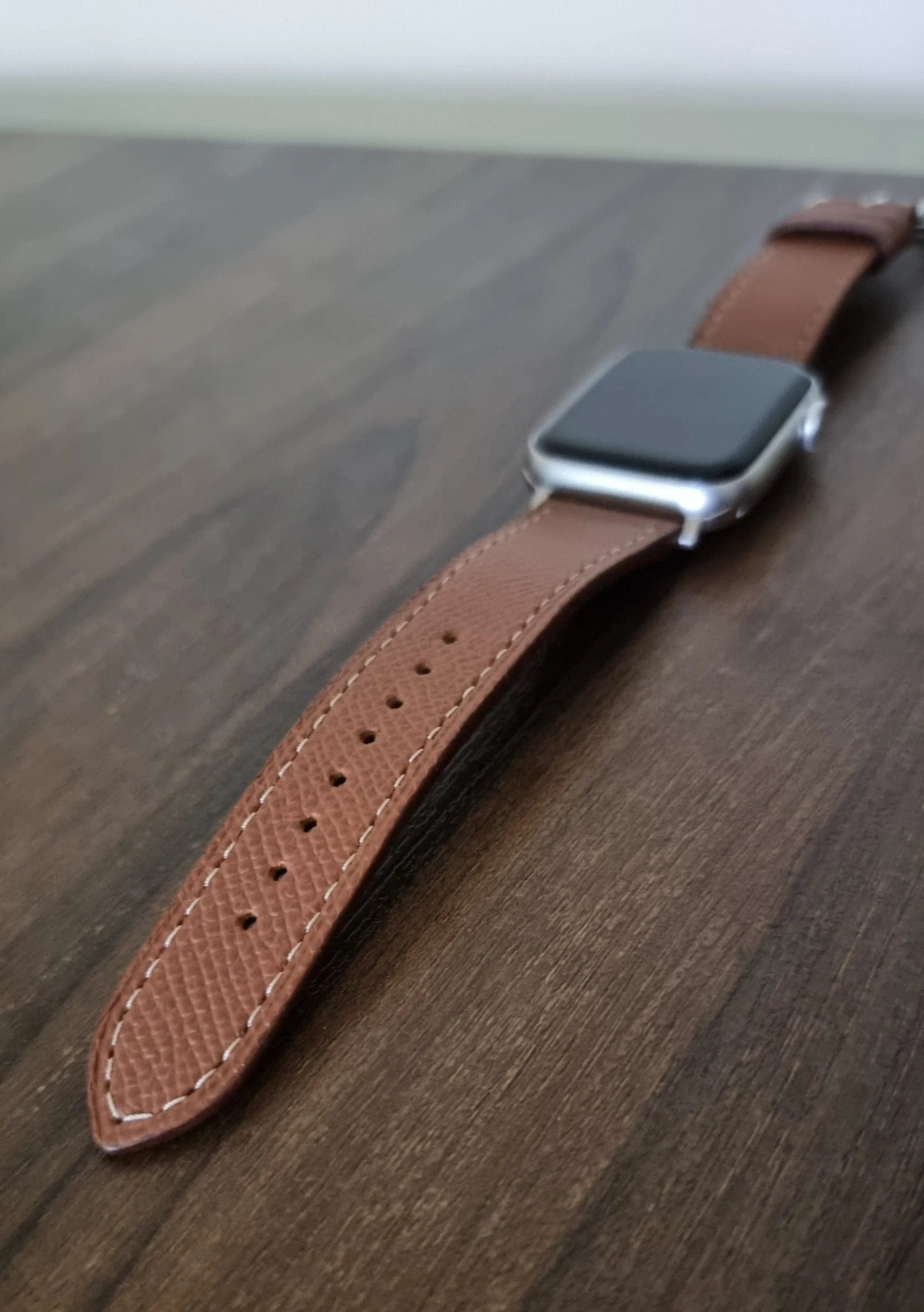 Epsom leather apple watch bands