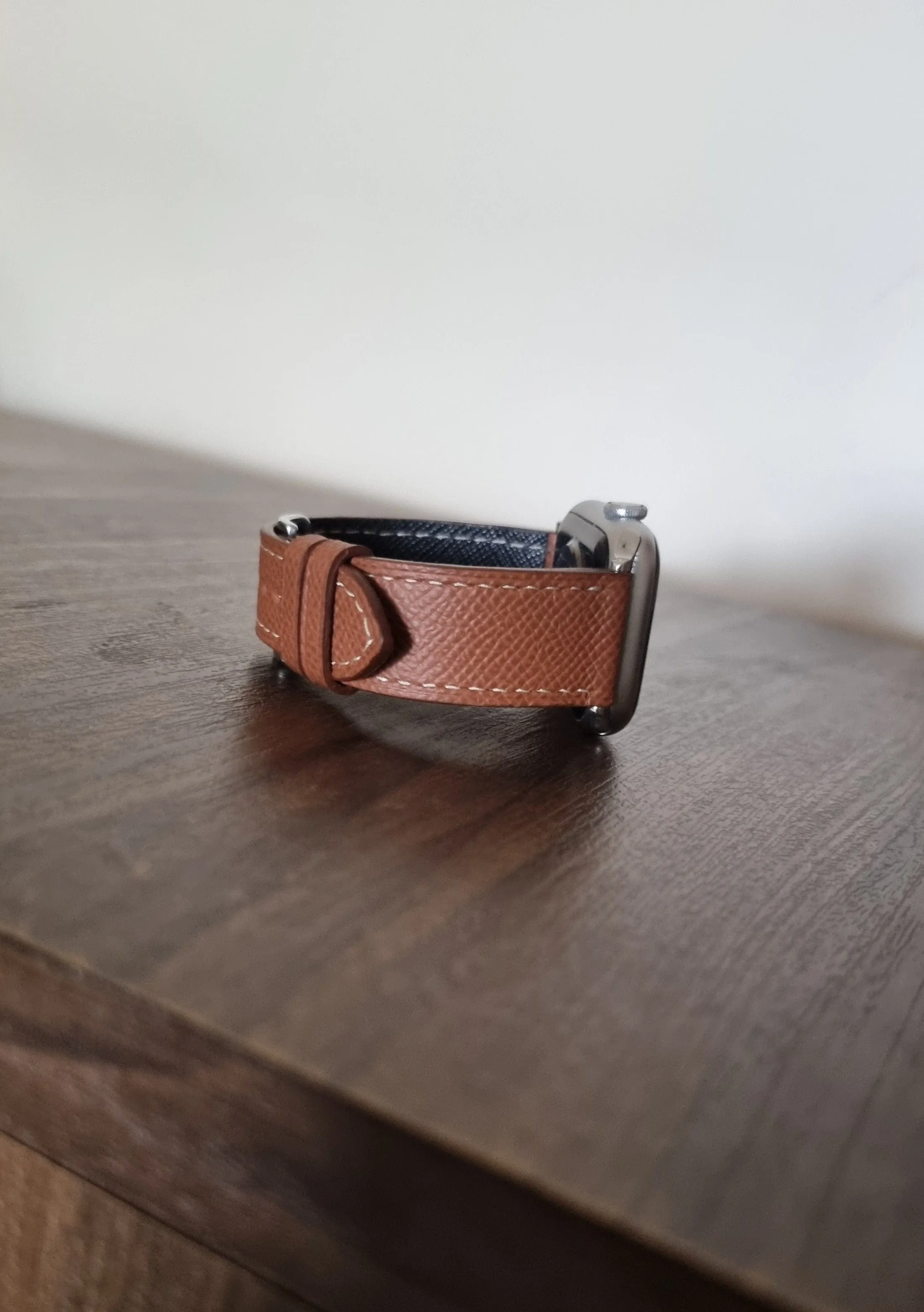 Epsom leather apple watch bands