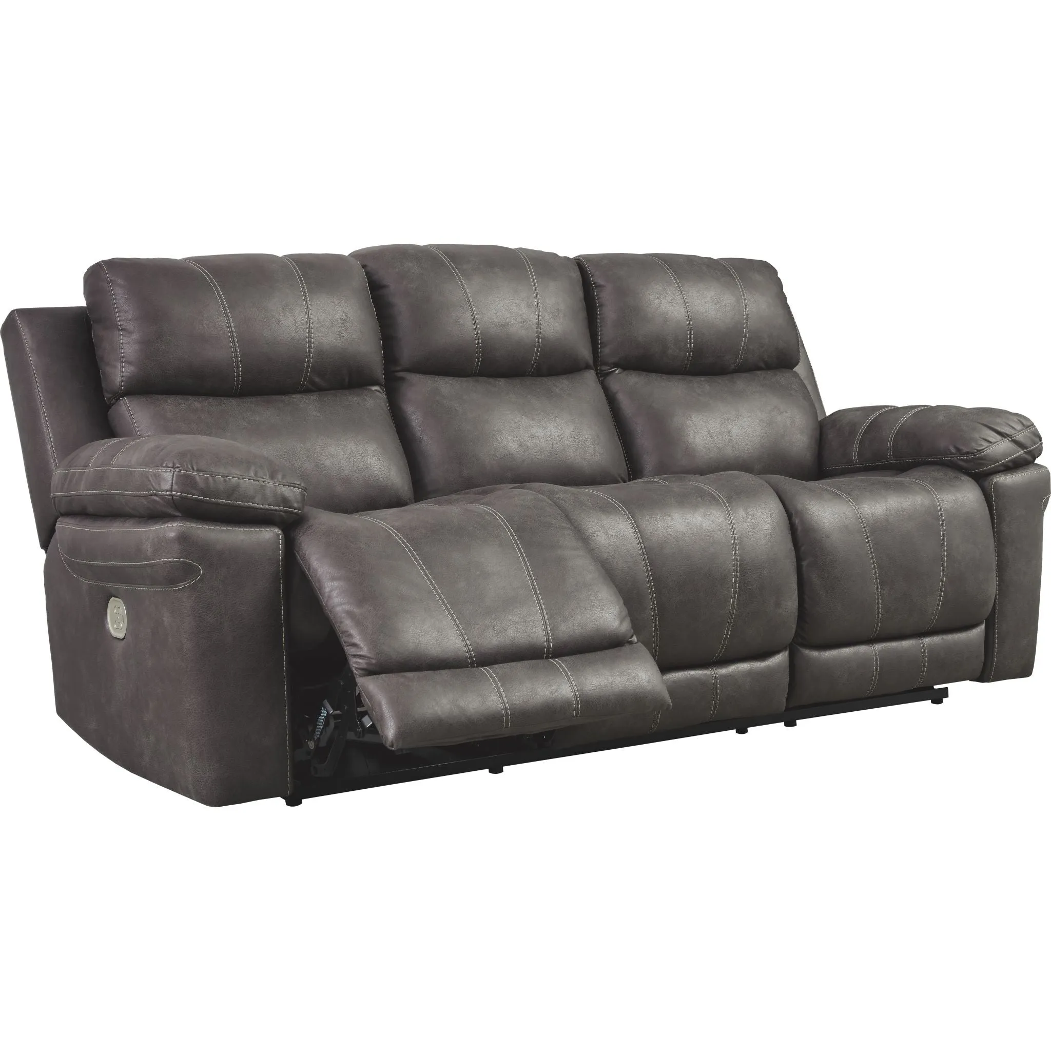 Erlangen Power Reclining Sofa With Power Headrest - Midnight