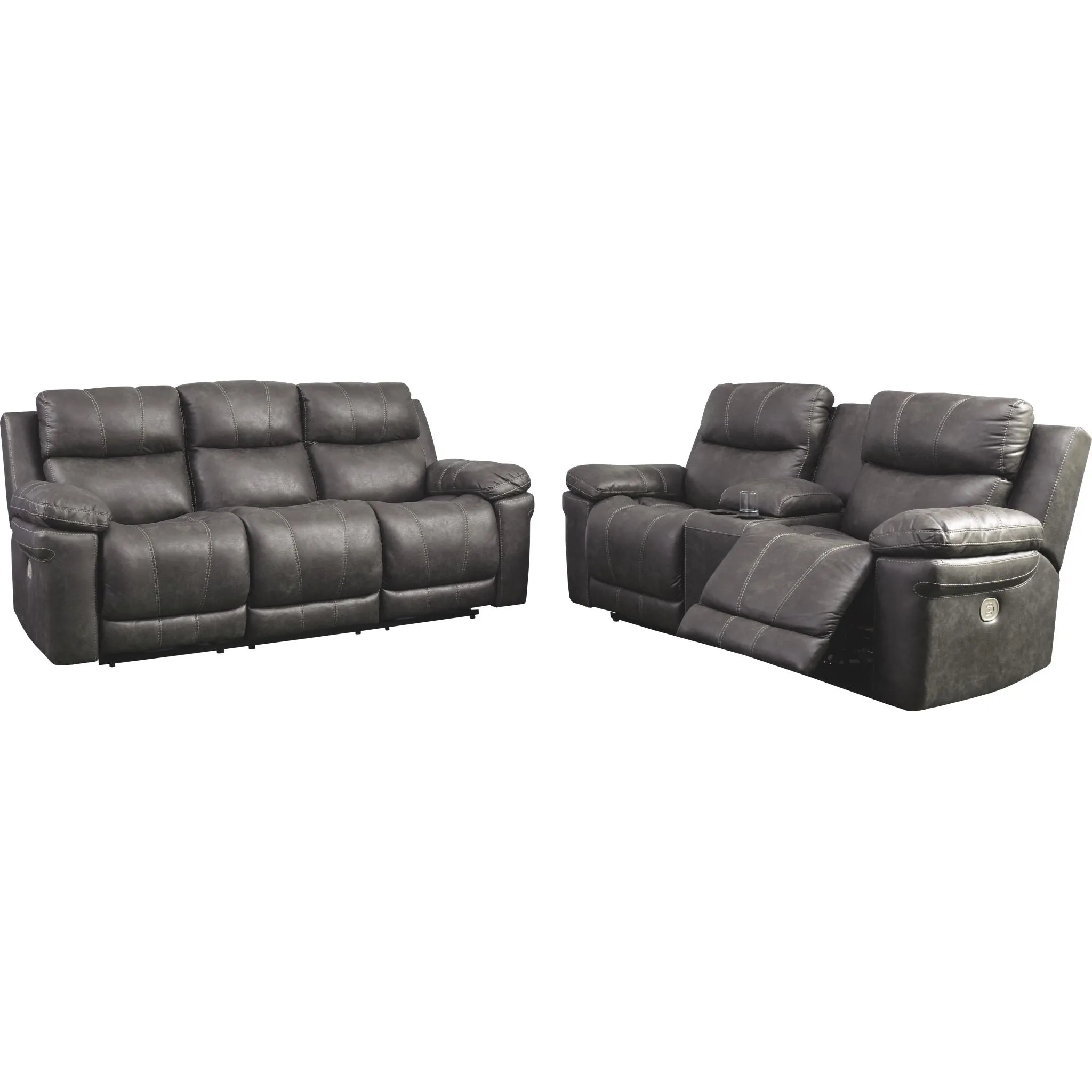 Erlangen Power Reclining Sofa With Power Headrest - Midnight