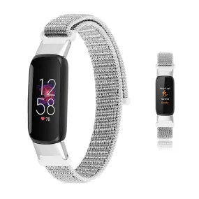 Fitbit Luxe nylon weave watch strap - Seashell