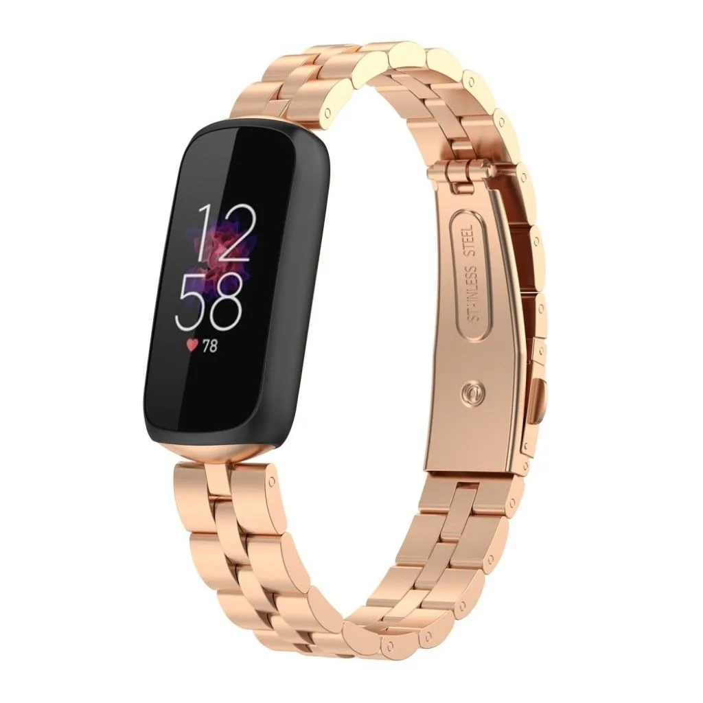 Fitbit Luxe stainless steel watch strap - Rose Gold