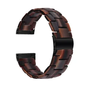 Fitbit Sense / Versa 3 resin bead watch strap - Chocolates