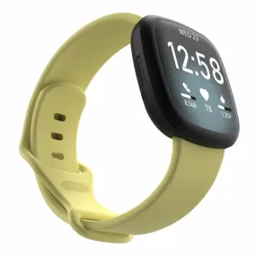 Fitbit Versa 3 / Sense silicone watch band - Yellow Size: L