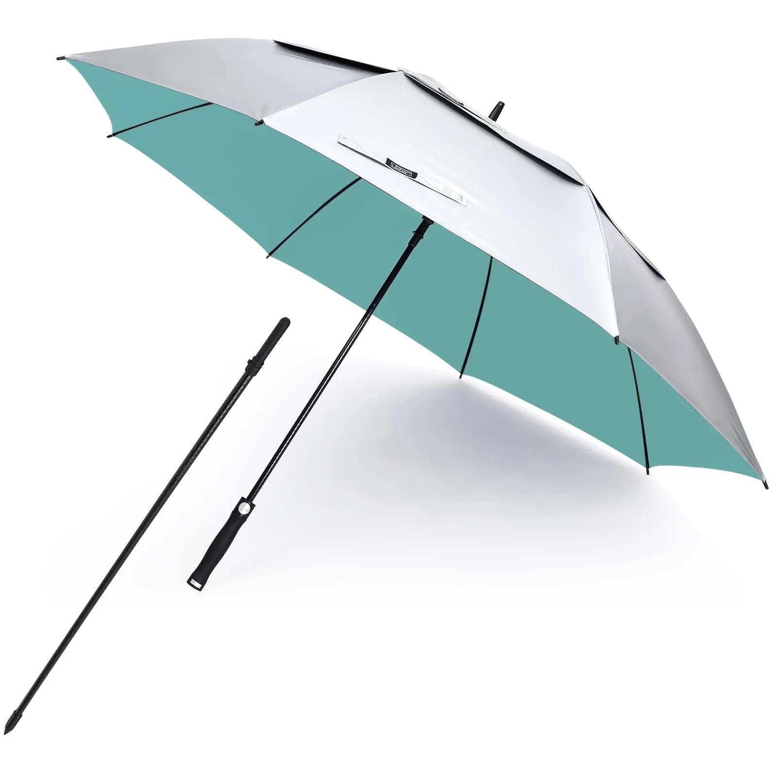 G4Free Vented UV Golf/Beach Umbrella 68 Arc, Auto Open Oversize Extra Large Windproof Sun Shade Rain Umbrellas