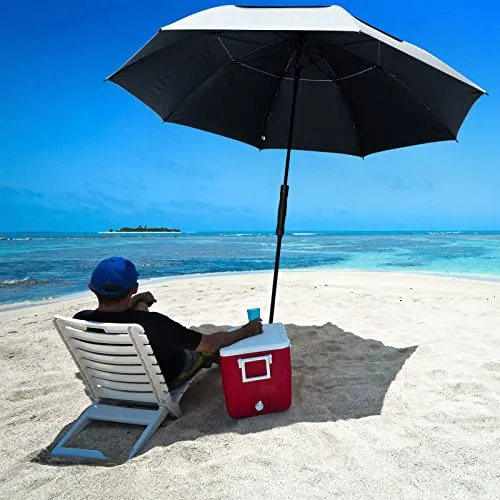 G4Free Vented UV Golf/Beach Umbrella 68 Arc, Auto Open Oversize Extra Large Windproof Sun Shade Rain Umbrellas