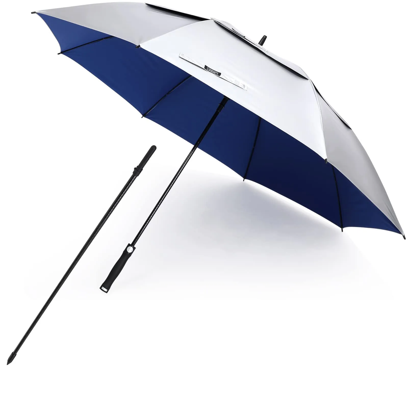 G4Free Vented UV Golf/Beach Umbrella 68 Arc, Auto Open Oversize Extra Large Windproof Sun Shade Rain Umbrellas