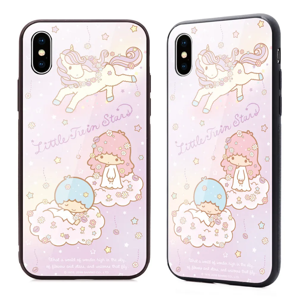 GARMMA Hello Kitty & Little Twin Stars & My Melody Tempered Glass Back Case Cover