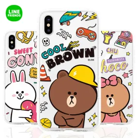 GARMMA Line Friends Air Bag Soft TPU Back Cover Case for Apple iPhone