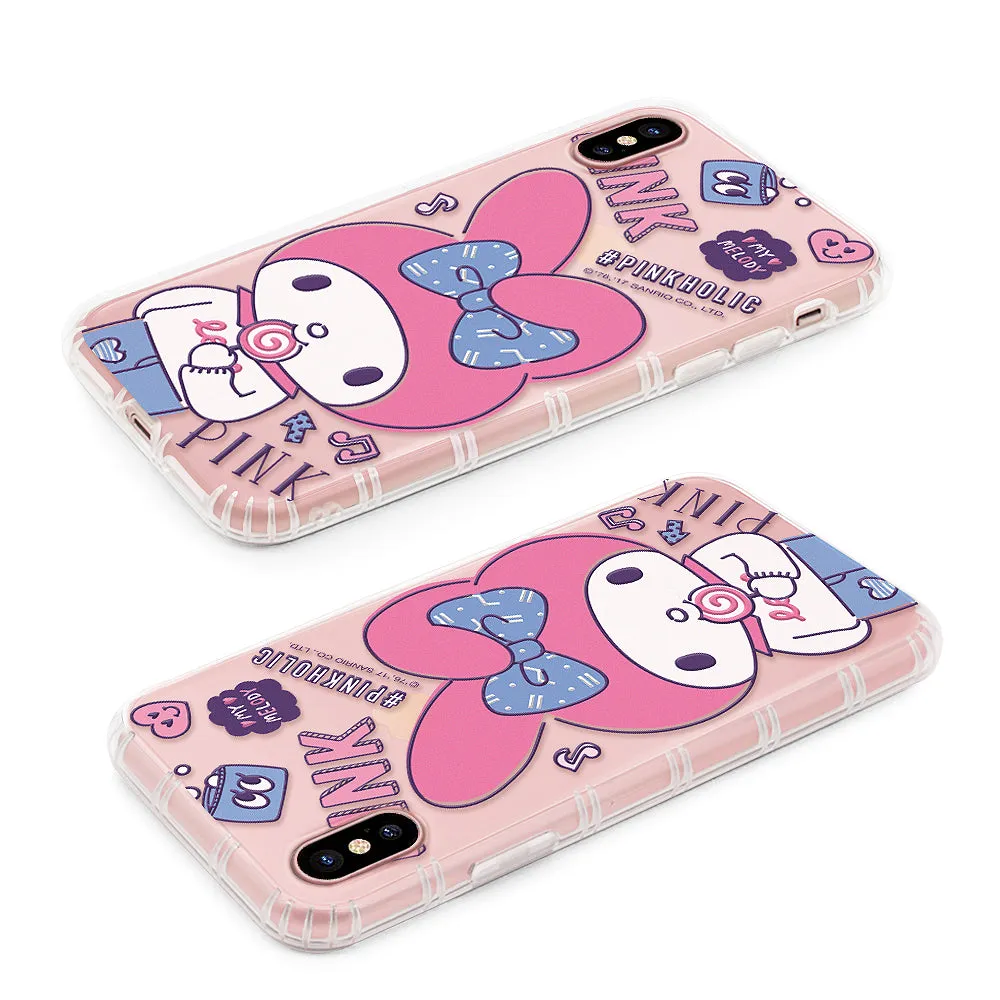 GARMMA Pinkholic Hello Kitty | My Melody Shockproof Air Cushion Transparent TPU Soft Back Cover Case