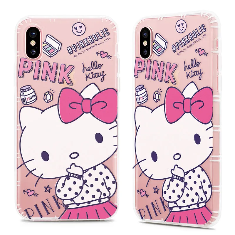 GARMMA Pinkholic Hello Kitty | My Melody Shockproof Air Cushion Transparent TPU Soft Back Cover Case