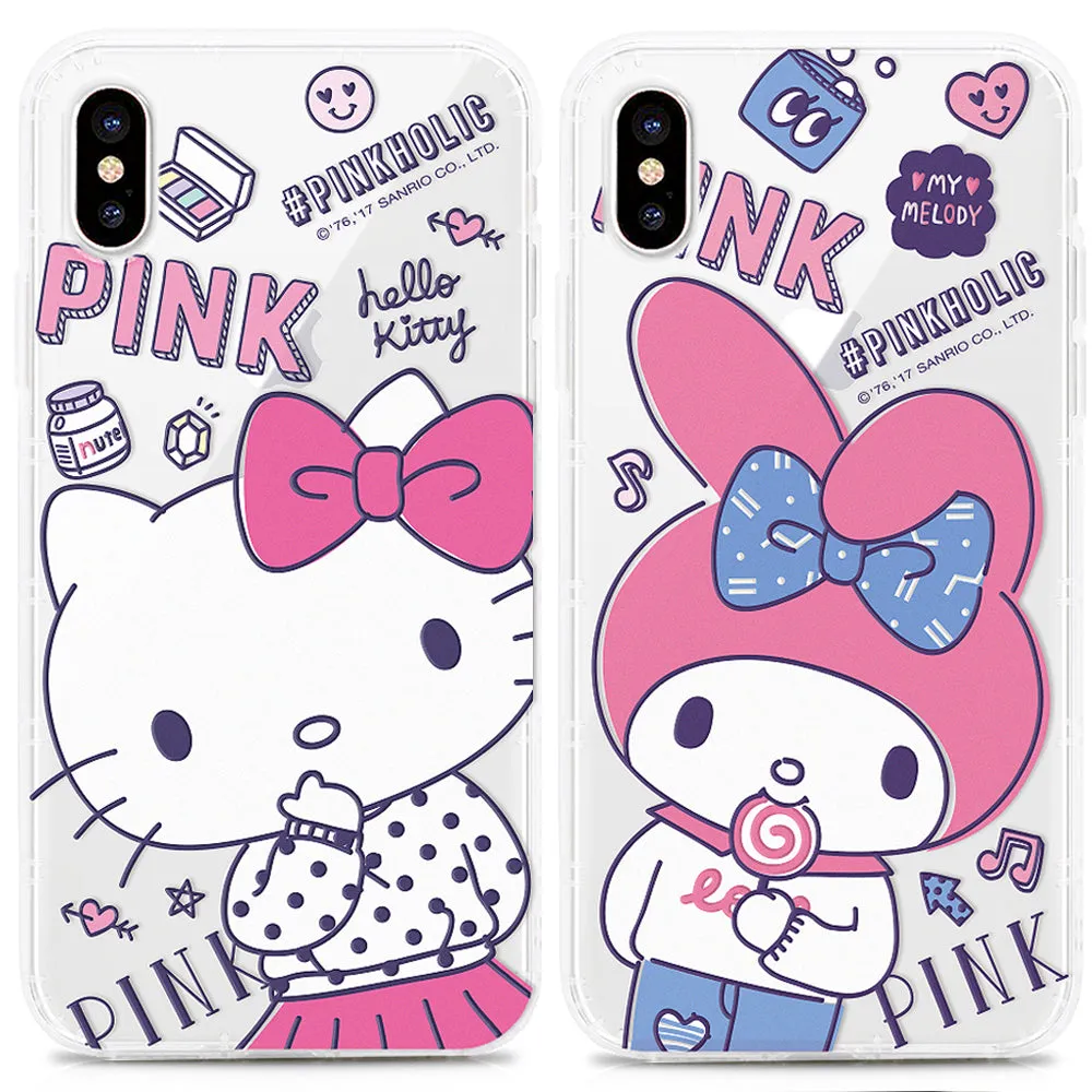 GARMMA Pinkholic Hello Kitty | My Melody Shockproof Air Cushion Transparent TPU Soft Back Cover Case