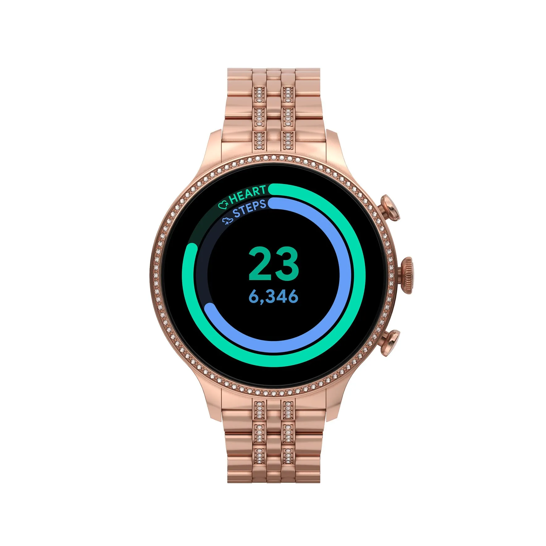 Gen 6 Smartwatch Rose Gold-Tone Stainless Steel FTW6077