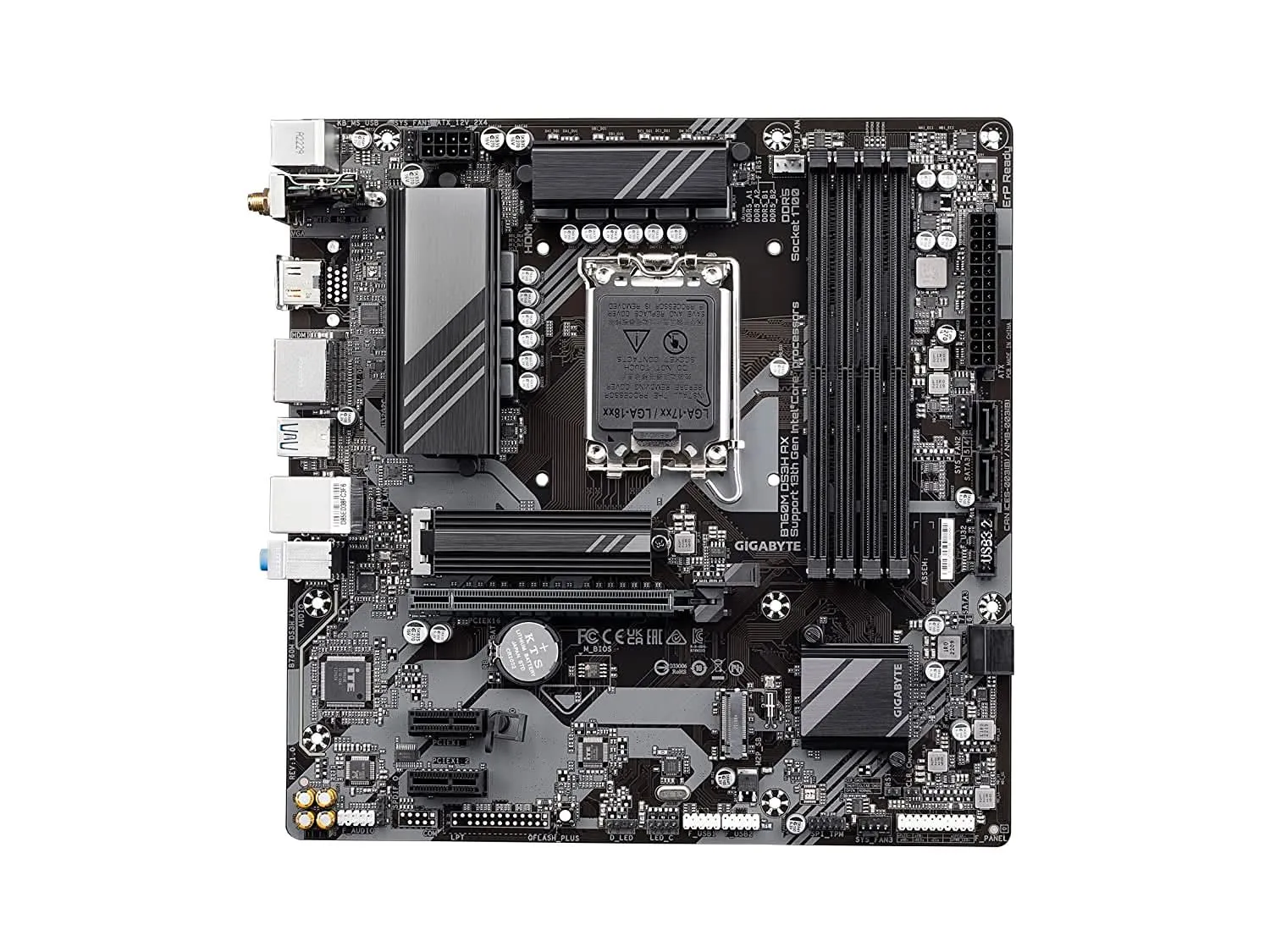 GIGABYTE GA-B760M-DS3H AX DDR5 INTEL LGA1700 MOTHERBOARD