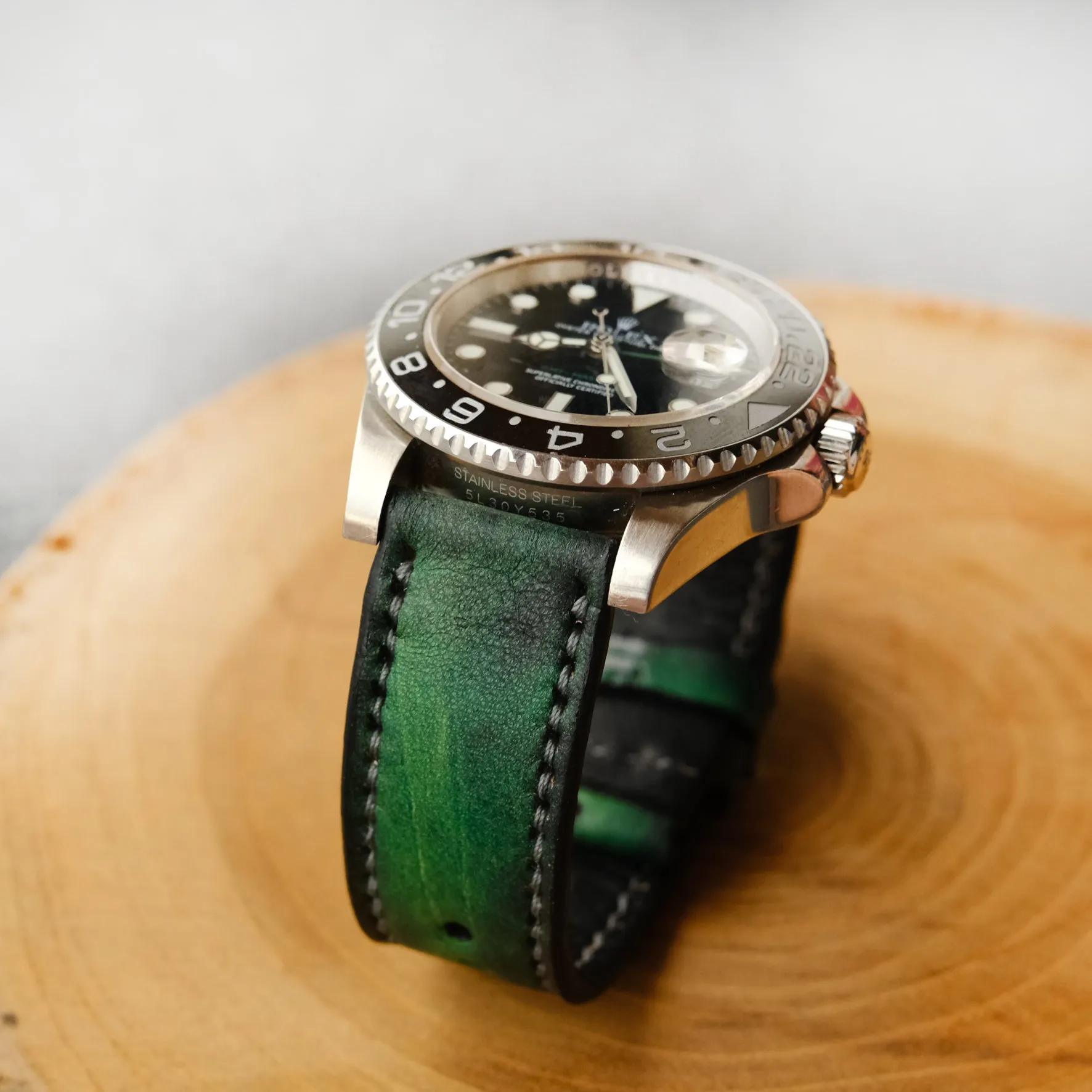 Green Leather Rolex Straps