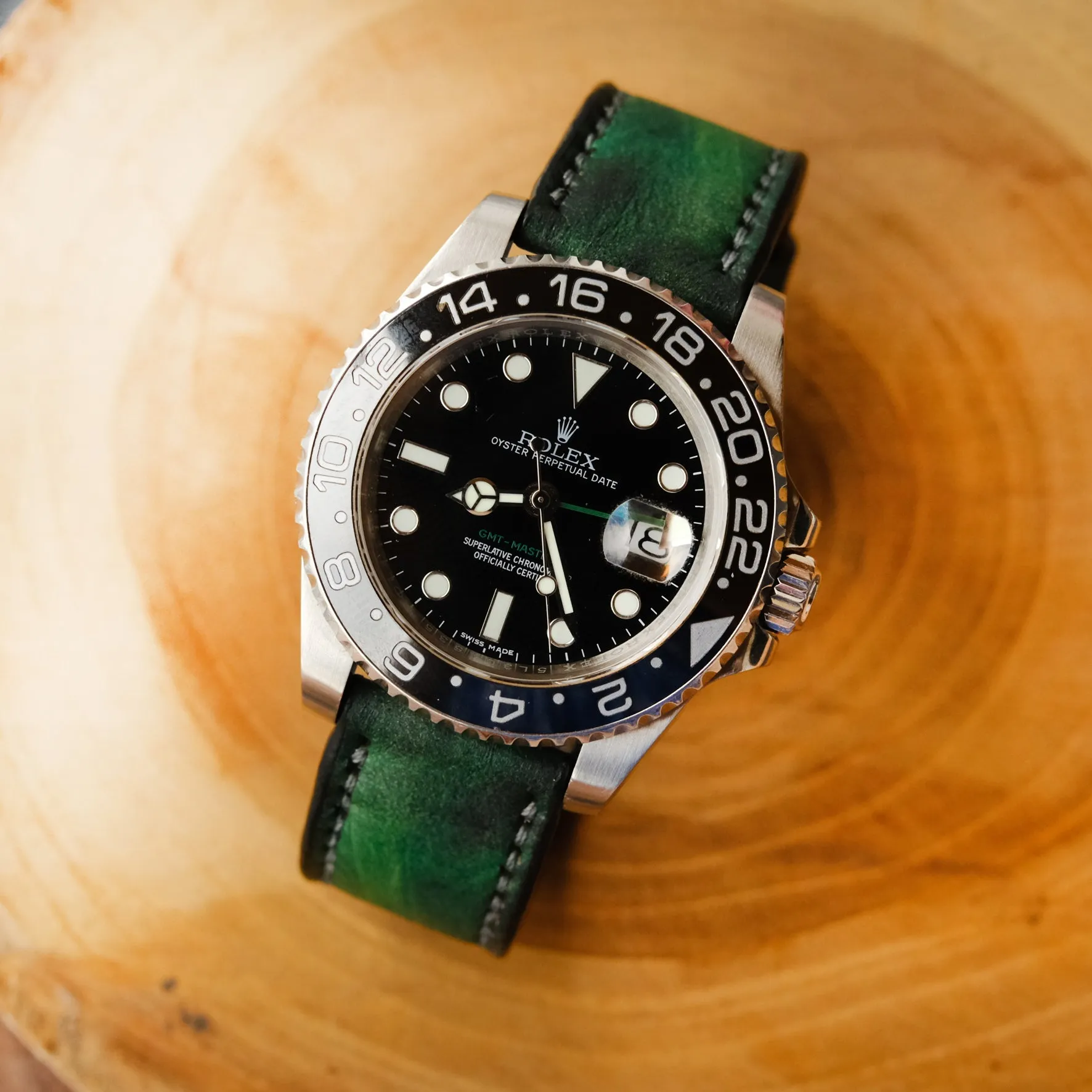 Green Leather Rolex Straps