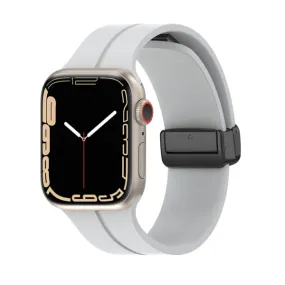 Grey Magnetic Buckle Silicone Apple Watch Band 灰色磁吸扣矽膠 Apple 錶帶 KCWATCH1246